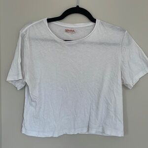 Organic by John Patrick - Georgia Cropped T-Shirt in White - Small